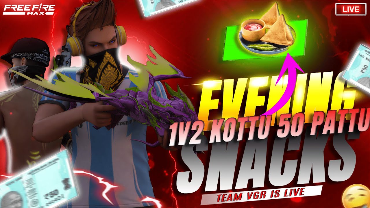 1V3 KUTTU 50 PATTU FREE GIVEAWAY 1V2 💥 AND REACTIONS 💥TEAM VGR 