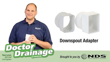 How to connect your downspout to your drain pipe: NDS downspout adapter