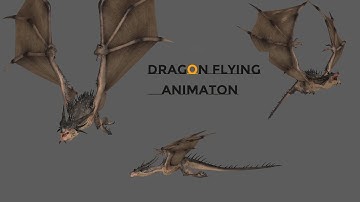 dragon flying animation in maya | breakdown