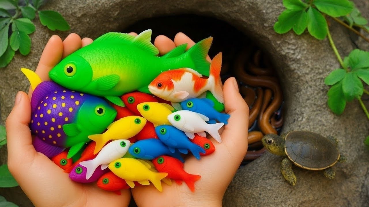 Unexpected Pond Life: Fish, Baby Turtles, koi, Eels, frogs, snail pencil fish