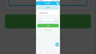 Login shopper account on SendSm1 3.1 App