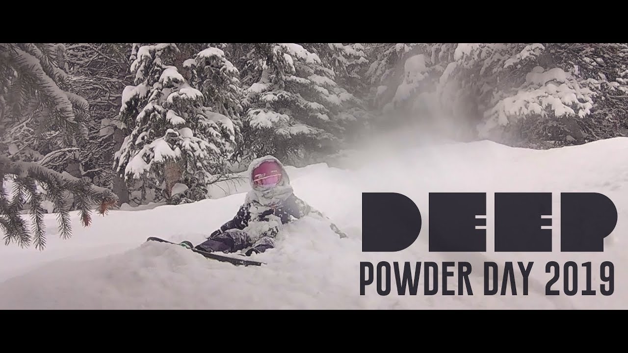Emerys first DEEP powder day // Park City Utah