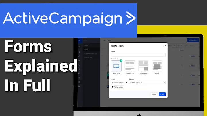 ActiveCampaign Forms (Beginners Tutorial 2022)