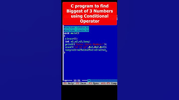 find the largest number among 3 numbers using conditional operator Part 40 | C Programming #coding