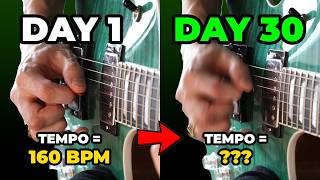 I Practiced ONLY Alternate Picking for 30 Days Straight