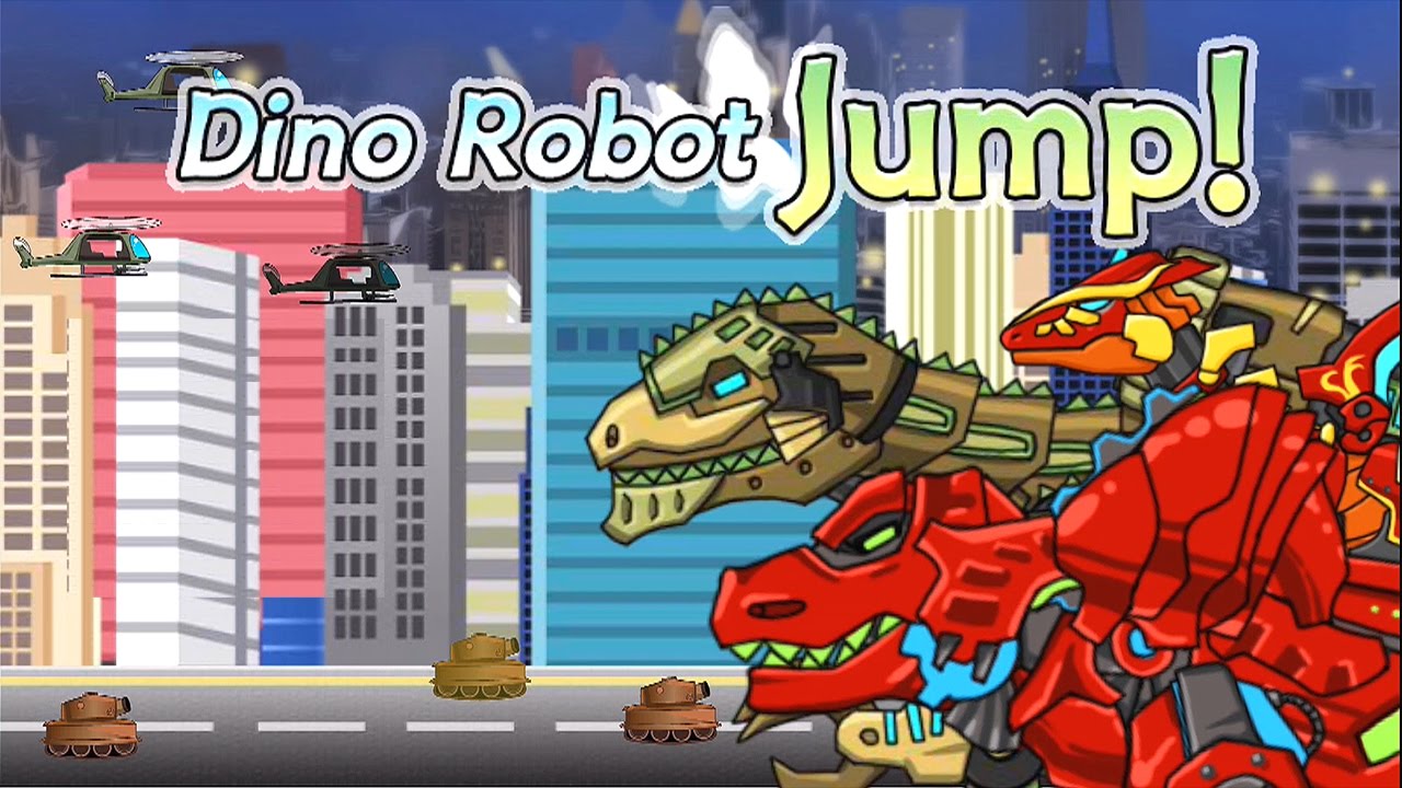 Dino Robot Jump - Full Game Play- 10.000 Score - 1080 HD 