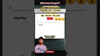 MS Word User | You Must Try This Shortcut To add Different lines Easily! #shorts #pc #shortcut