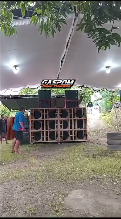 Cek Sound Gaspom AUDIO MAUMERE dgn box baru Dinacord 🍊# sound viral Maumere  #gaspomaudio