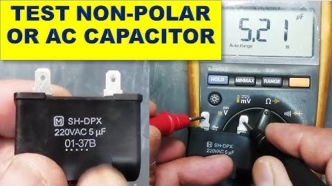 {230} How to test Non Polar AC CAPACITOR / Non polarized capacitor