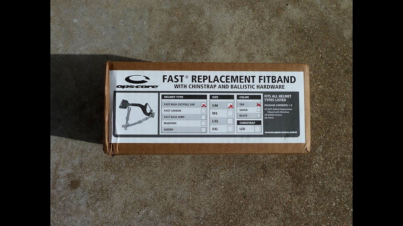 Ops-Core Replacement Fitband Unboxing - YouTube