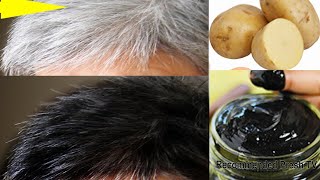 i Apply Potato Gel on My Hair to Turn it to black hair in 5 Minutes Permanently (100% Works) At Home