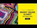 How to crochet granny square blanket with katie jones