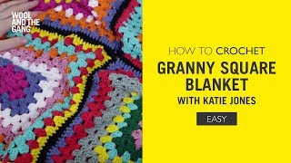 How To Crochet Granny Square Blanket With Katie Jones