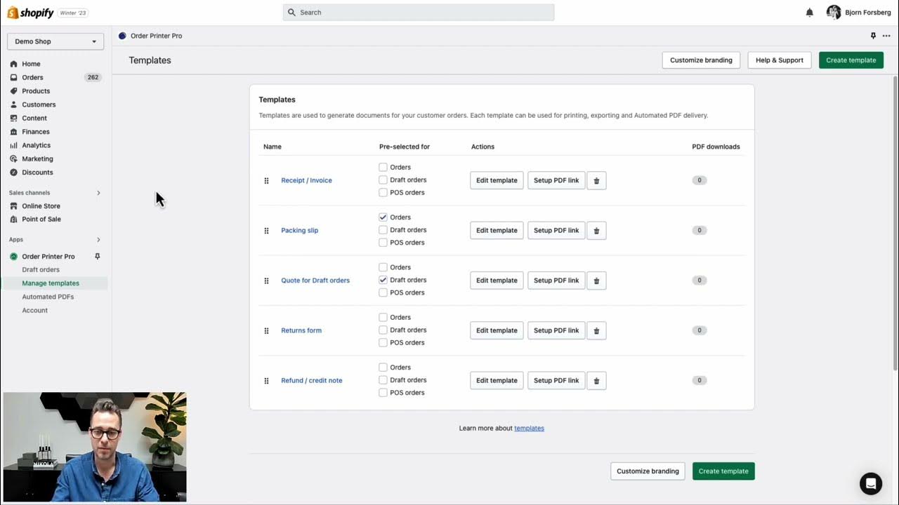 Pdf Invoices and Packing Slips for WOOCOMMERCE.