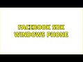 Facebook SDK Windows phone