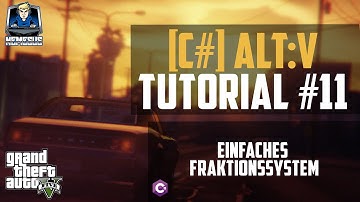 AltV Scripting Tutorial #11 - Einfaches Fraktionssystem #2 (Makeleader, Invite ...) [C#] [Deutsch]