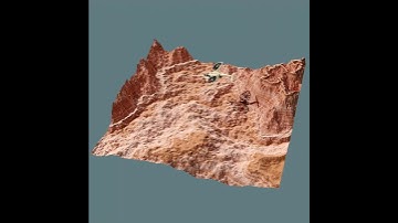 Procedural animation sci fi fighter on Mars