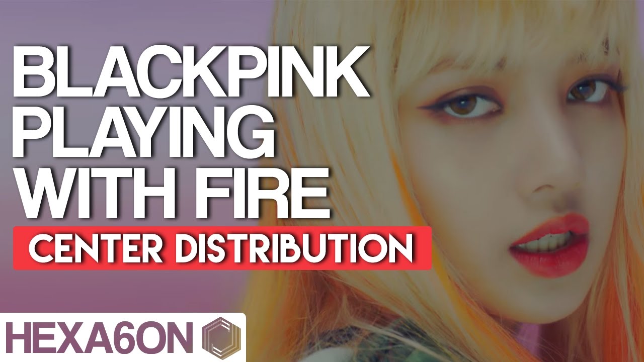 BLACKPINK - PLAYING WITH FIRE Center Distribution (Color Coded)