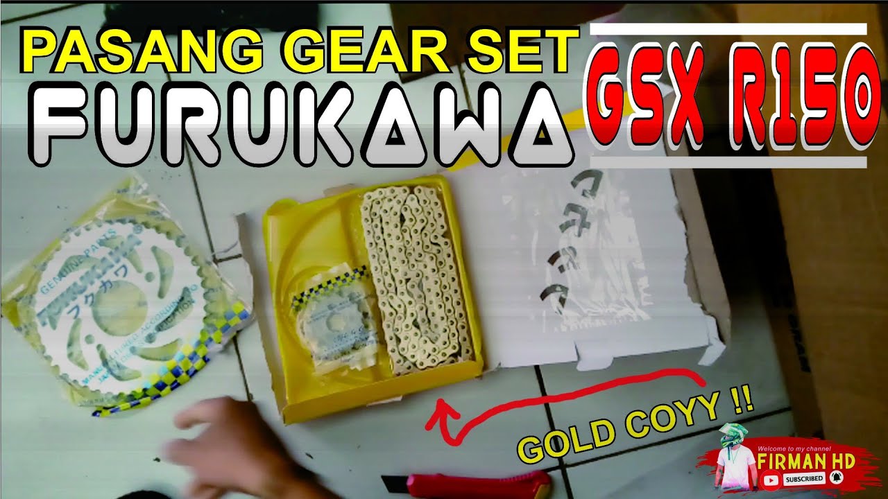 PASANG GEAR SET FURUKAWA GOLD di GSX R150 Auto Jadi Ganteng 😍 YouTube