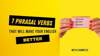 7 Phrasal Verbs that Will Make Your English Better | Spoken English | ( in Marathi ) screenshot 5