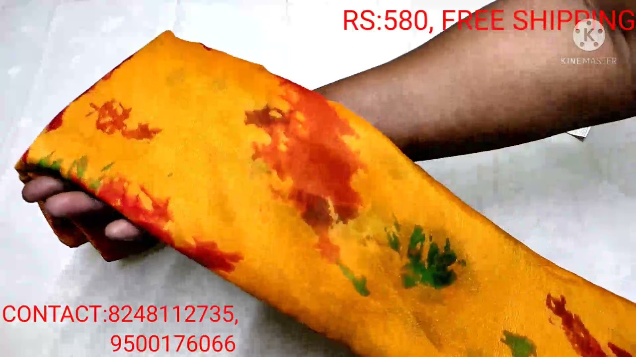 Chiffon brasso sarees with copper Zari