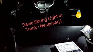 Add Light to Dacia Spring Trunk