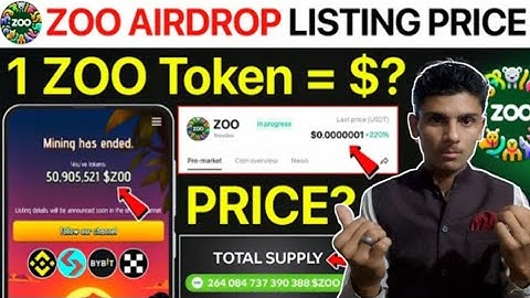 ZOO Airdrop Price Prediction | Zoo Airdrop Update | Zoo Token Price Prediction | Zoo Listing Price
