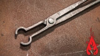 Blacksmithing  Forging power hammer / pickup tongs