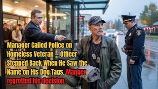 Manager Called Police on Homeless Veteran. Officer Stepped Back When He Saw the Name on His Dog Tags
