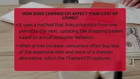 How Does Chained CPI Affect Your Cost Of Living? - Inflation Insight Channel