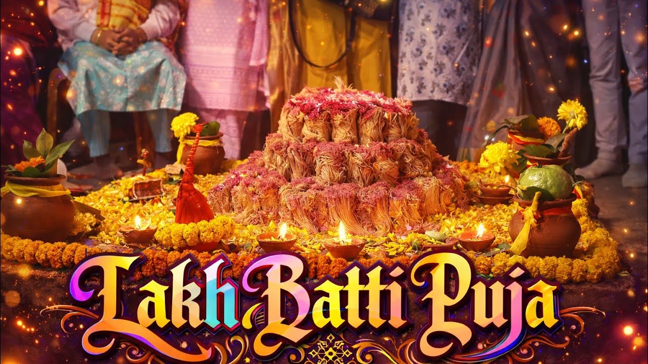 Lakh Batti Burning Celebration Puja (Nepali) Lakh Batti Puja/लाख बत्ती पूजा मनाइएको भिडियो साथम होम 