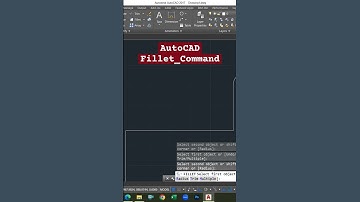 Part - 21 (Fillet_Command) AutoCAD by ‎@Arif_Anjum  #youtubeshorts #shorts #video #autocad #fillet