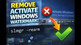 Remove Activate Windows Watermark with 1 CMD Command (In 2026) super easy method