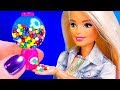 15 DIY MINIATURE FOOD FOR BARBIE ~ Gumball Machine, Nutella, Sweets AND MORE!