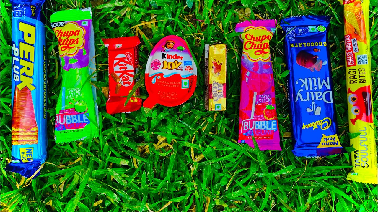 Satisfying Video Asmr Unboxing GIANTSweets Chocolate and Rainbow Lollipops with Candy Cutting Asmr