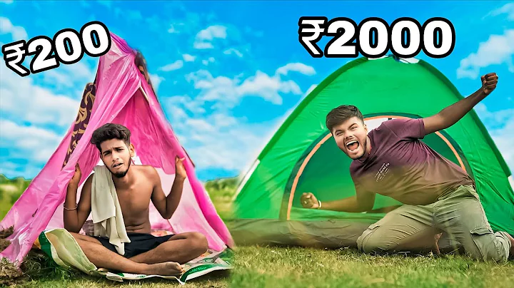 Overnight Survival Challenge | Low budget Aluminium foil House Challenge | 850 Vs 15000 🏠 Challenge