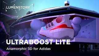 3D Billboard advertising for Adidas ULTRABOOST LIGHT presentation | lumenstory