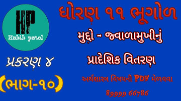 STD 11 Geography (ભૂગોળ) CHAPTER 4 જ્વાળામુખીનું પ્રાદેશિક વિતરણ BY HABIB PATEL