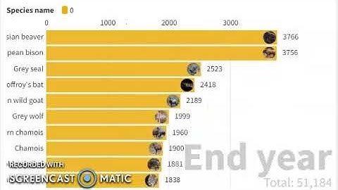 Comparison of Animals 2016 to 2022 || Bar Chart Race Monetization