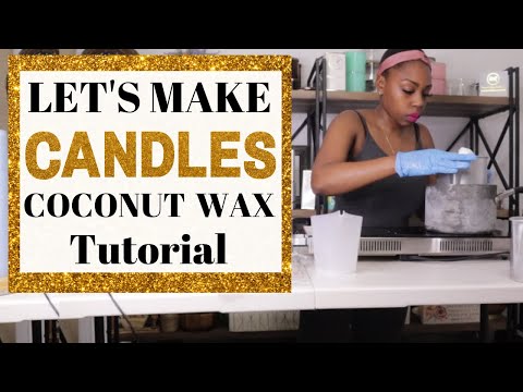 How to Make a Coconut Wax Candle Using CDN Wicks Tutorial Part 1