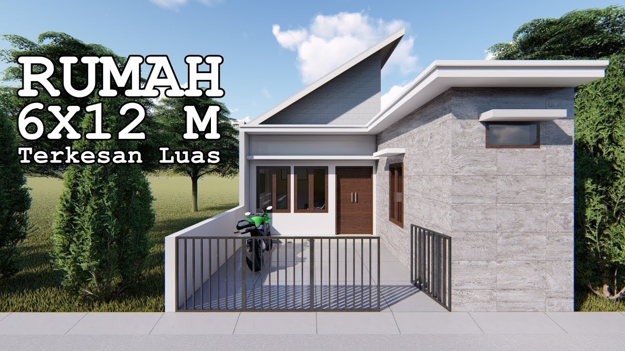  Rumah  6x12  m 1 Lantai Terkesan Luas YouTube 