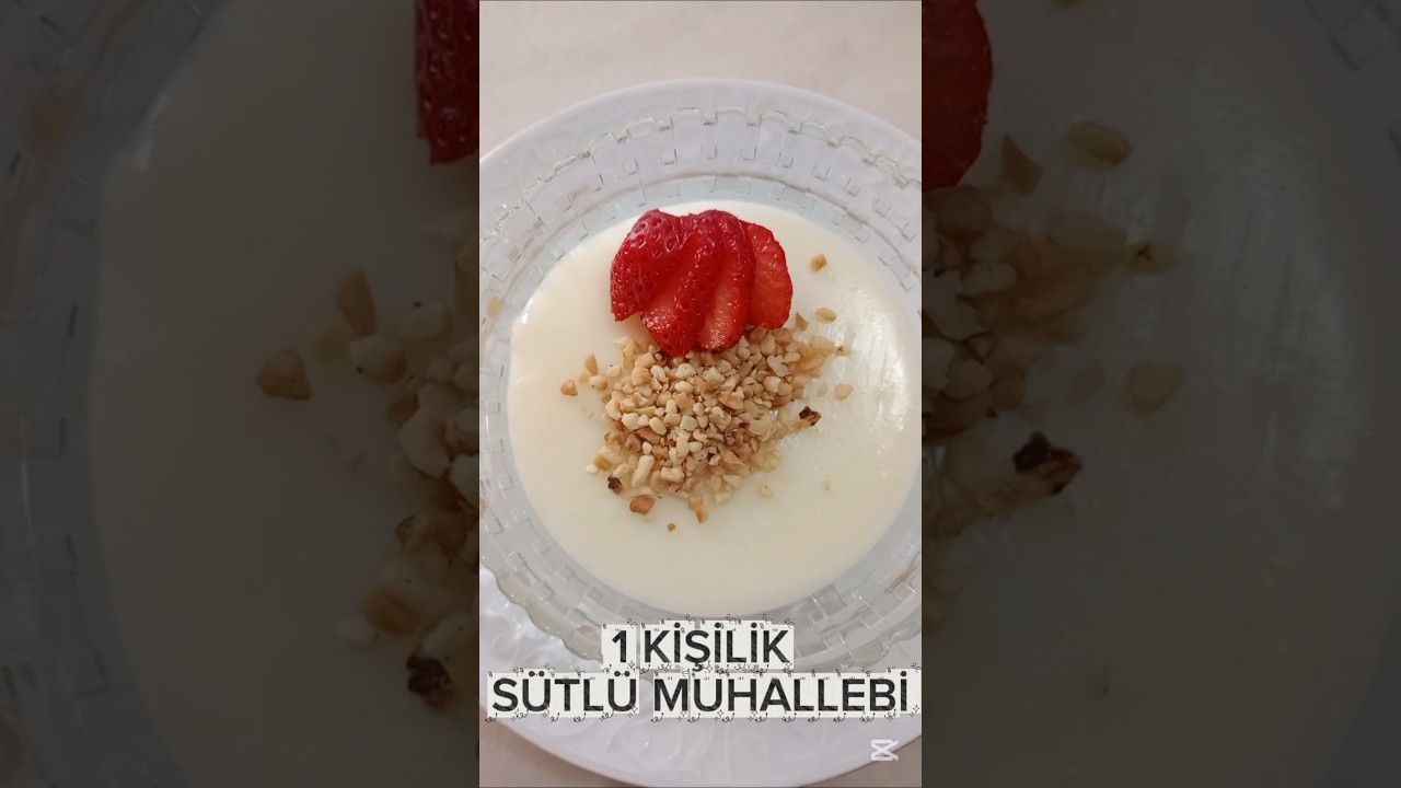 🍚Sadece “1 Kişilik Sütlü Muhallebi” (pratik ve hafif tatlı) #yemek #pratiktarifler #food #easy 🍚Sadece “1 Kişilik Sütlü Muhallebi” (pratik ve hafif tatlı) #yemek #pratiktarifler #food #easy