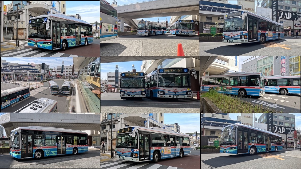 日曜朝の京急久里浜駅 バス 京浜急行バス