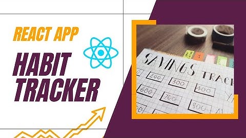 Habit tracker - React web app