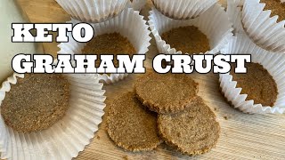 Keto Graham Crust | Perfect base for any kind of low carb cheesecake Keto Graham Cracker Pie Crust