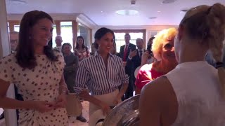 Sisters-in-law Meghan & Catherine - ALL MOMENTS - Wimbledon Ladies Tennis Final 2018