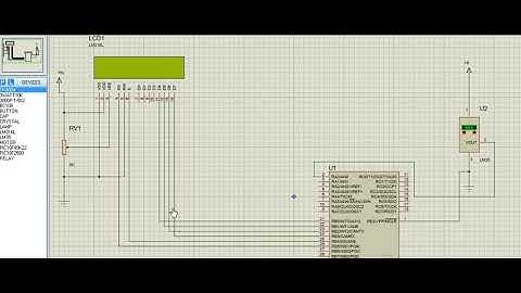 Simulation of Digital thermometer using Lm35,  pic18f2580 with mickro C pro