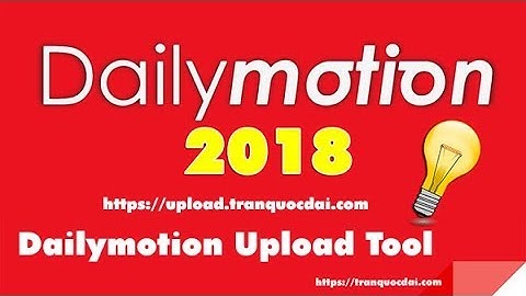Upload video to Dailymotion from URL