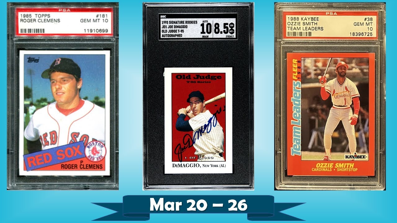 TOP 10 Highest Selling Baseball Cards from the Junk Wax Era on eBay | Mar  20 - 26, Ep 60 - YouTube