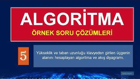 Algoritma Örnekleri-5- Üçgen alanı bulan algoritma ve akış diyagramı. #algoritma #programlama
